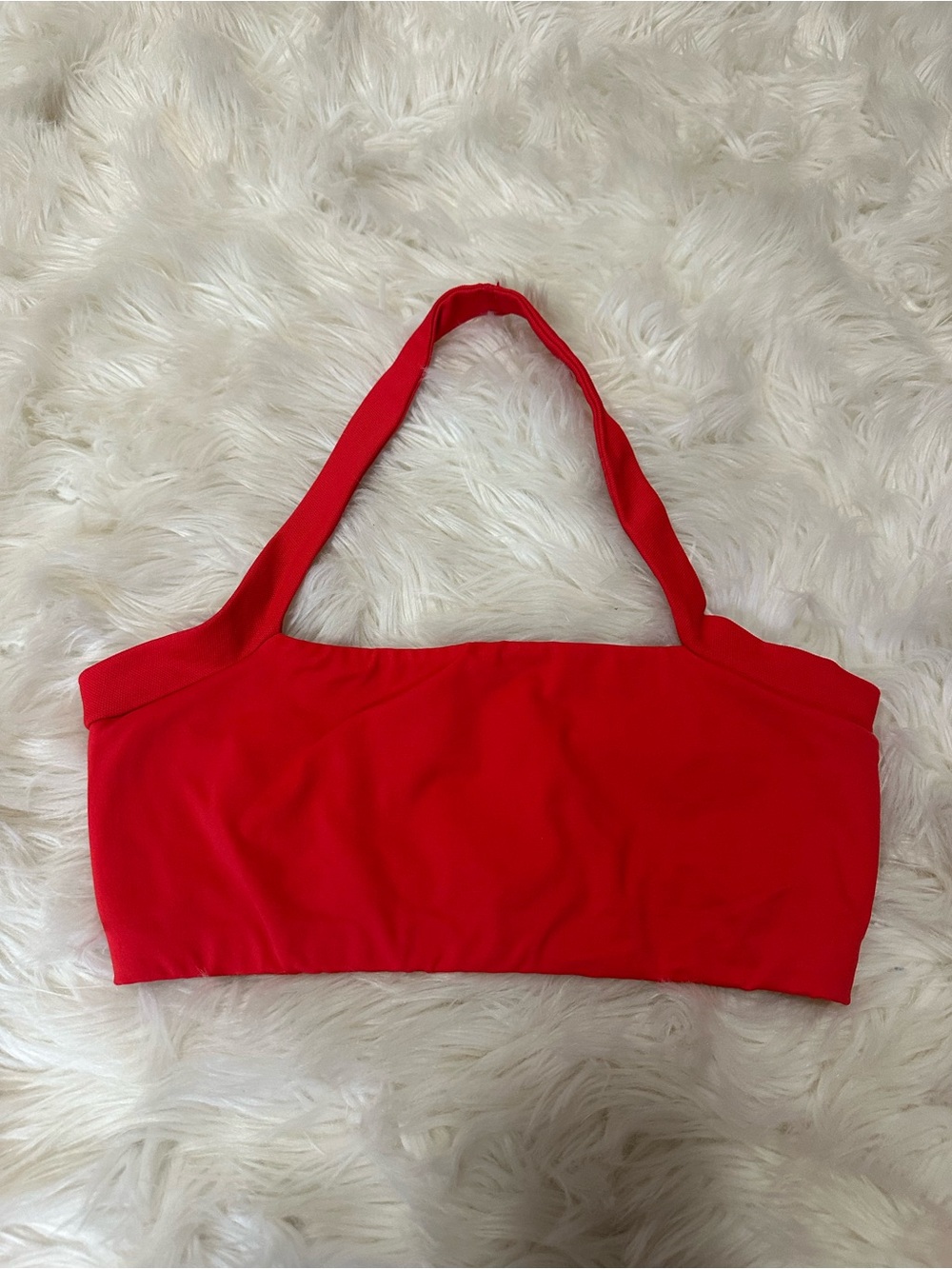 Free People intimately Bright Red Halter Bandeau Bralette